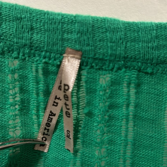 Pete Collection made in America women button down cardigan sweater size S green - Picture 4 of 9